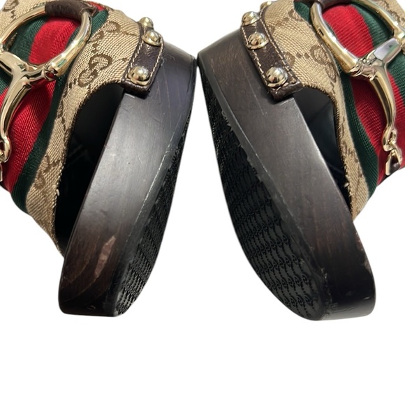 Gucci Canvas Mules Size 10 - Picture 10 of 15